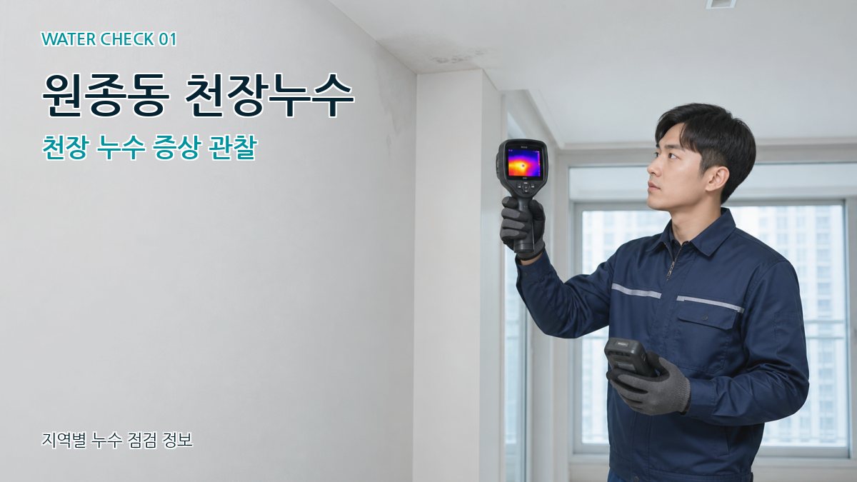 원종동 아파트누수 누수탐지 이미지