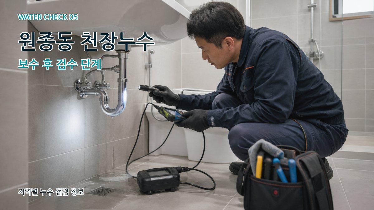 원종동 누수공사 누수탐지 이미지