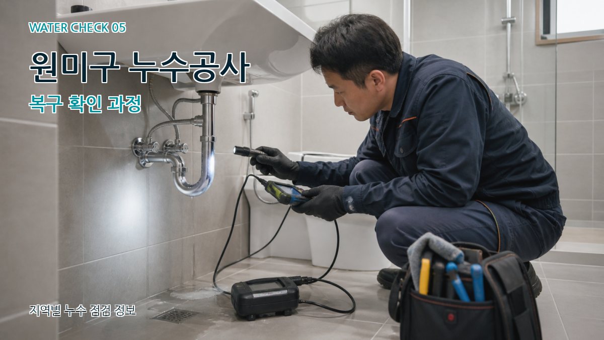 원미구 누수공사 누수탐지 이미지