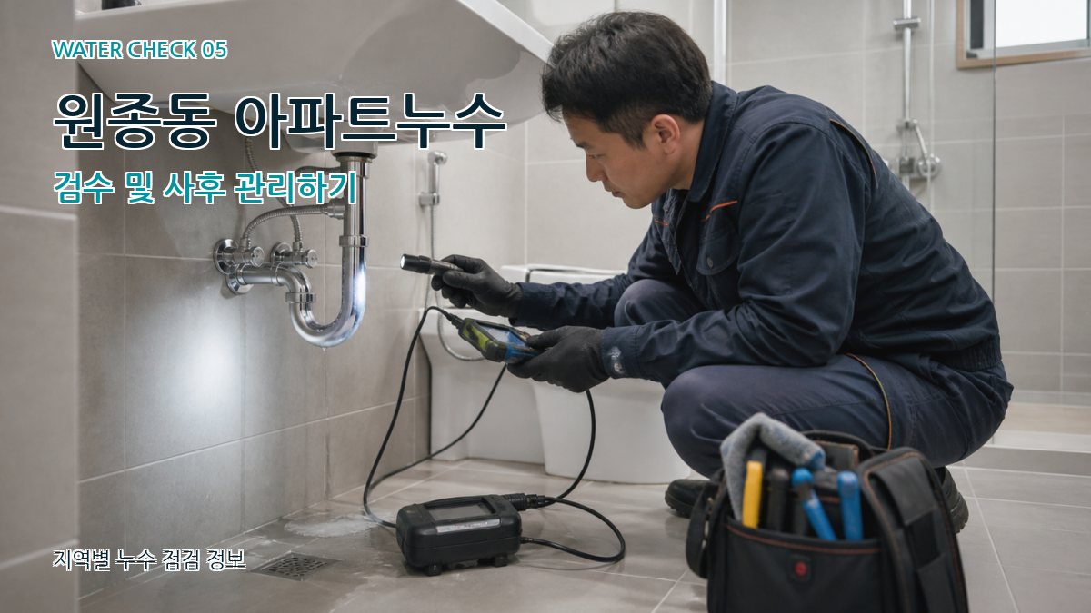 원종동 누수공사 누수탐지 이미지