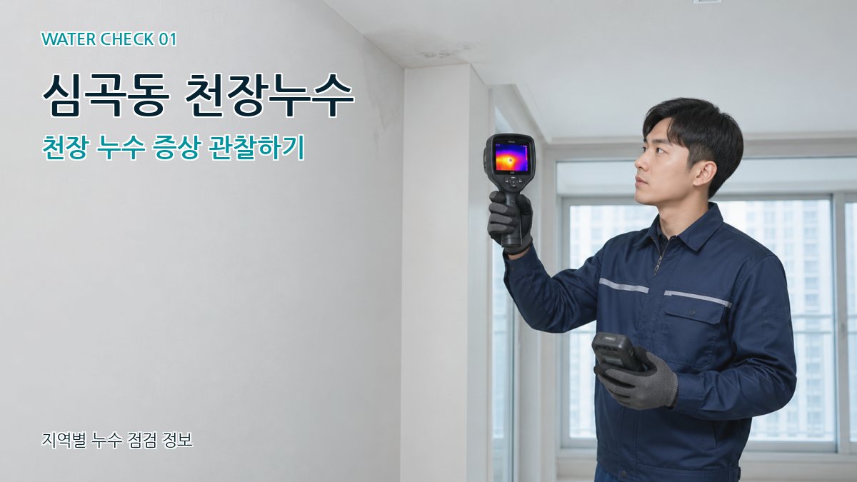 심곡동 아파트누수 누수탐지 이미지