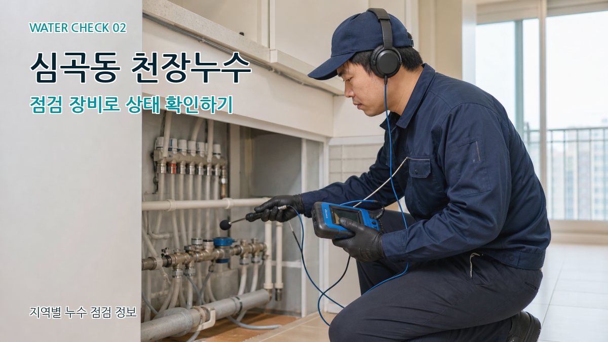 심곡동 화장실누수 누수탐지 이미지