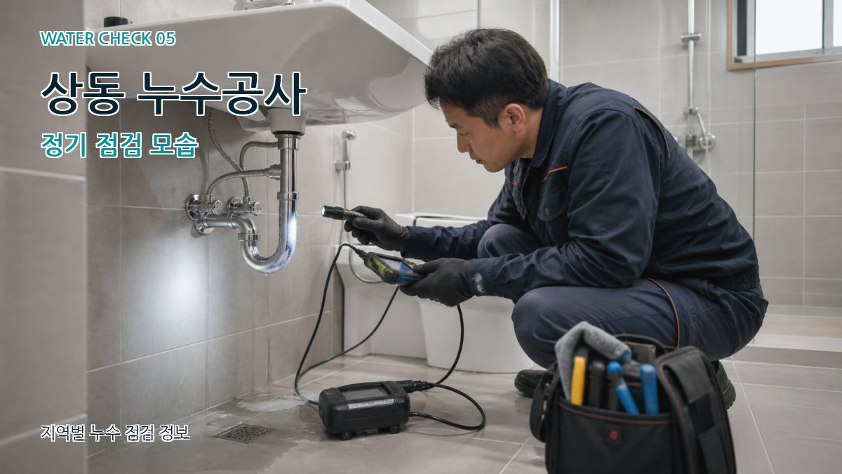 상동 누수공사 누수탐지 이미지