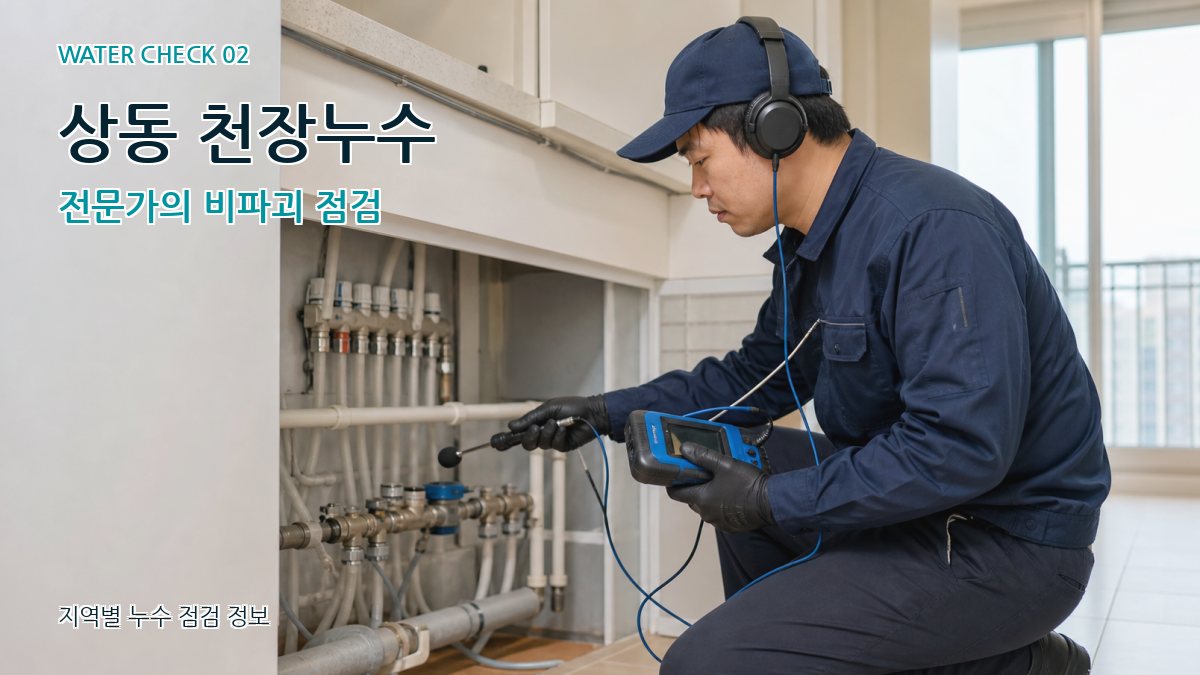 상동 화장실누수 누수탐지 이미지