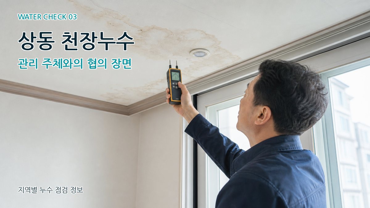 상동 천장누수 누수탐지 이미지