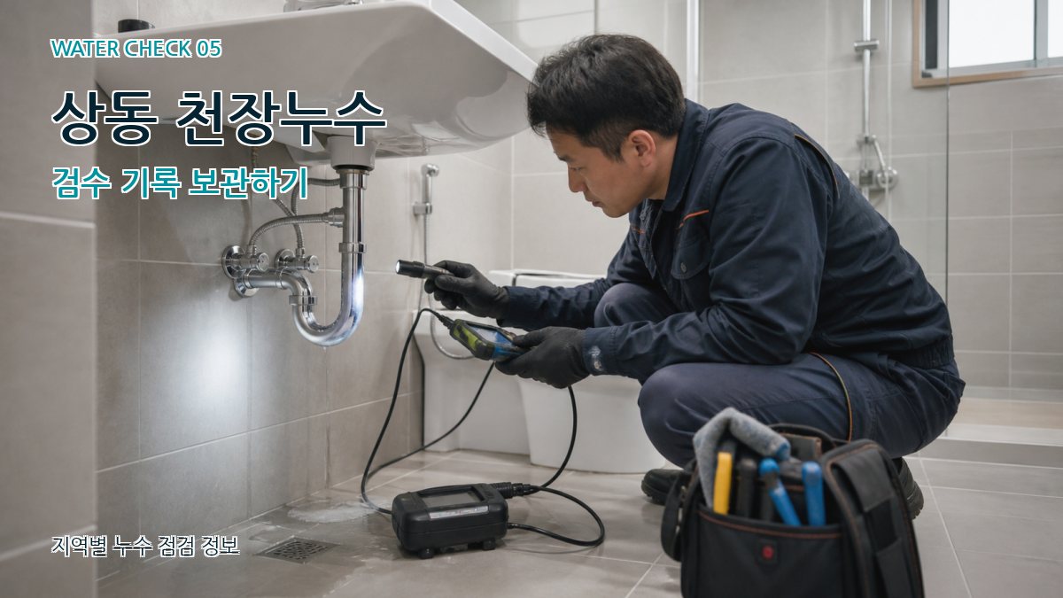 상동 누수공사 누수탐지 이미지