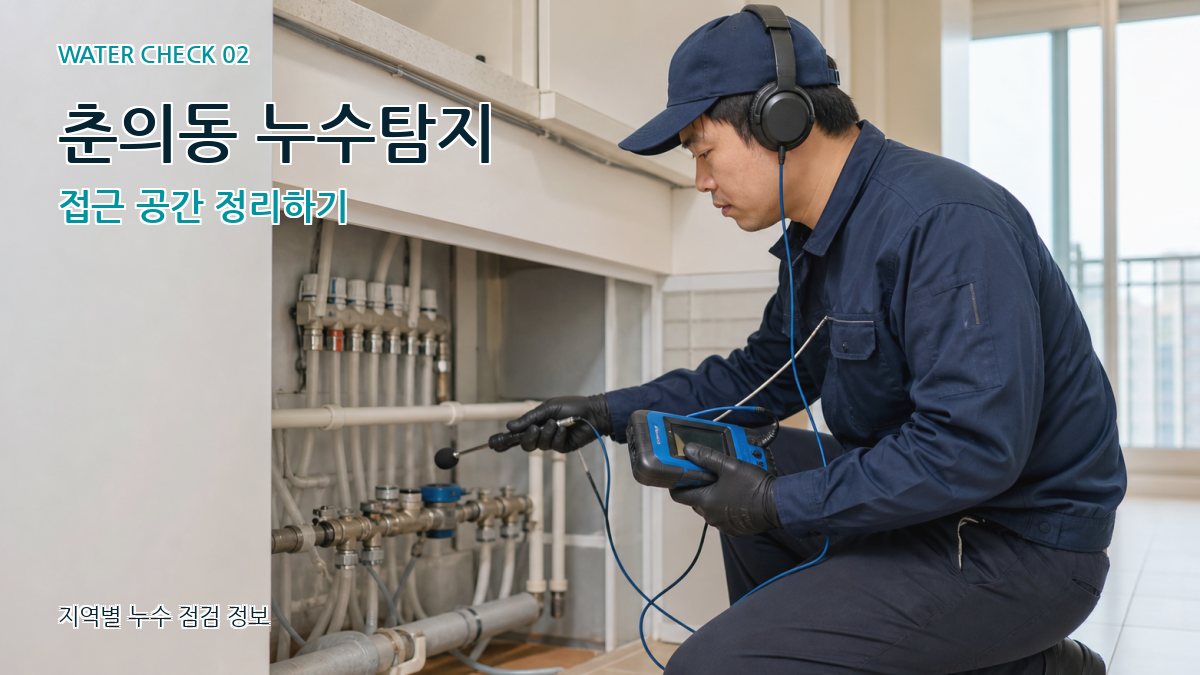 춘의동 화장실누수 누수탐지 이미지